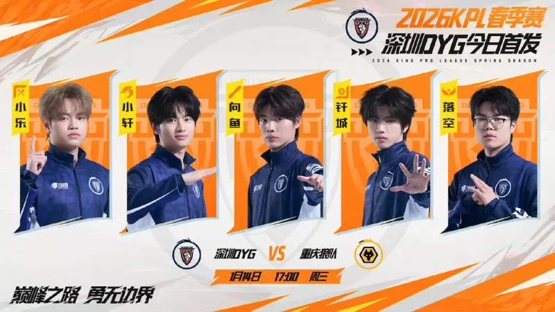 金沙娱乐城官网-［预告］重庆狼队 vs 深圳DYG首发出炉：归期、小胖、信首发
